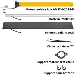 Pack Moteur solaire complet Aok AM35 6/20