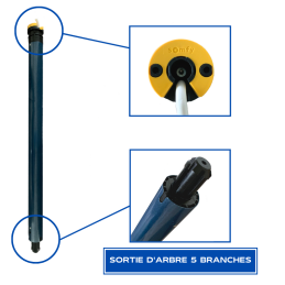 SOMFY Moteur filaire LS40 WT Vulcan 1310 + carré de 10
