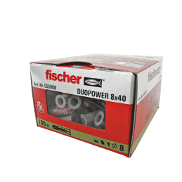 Box Chevilles Fischer Duo Power 8x40