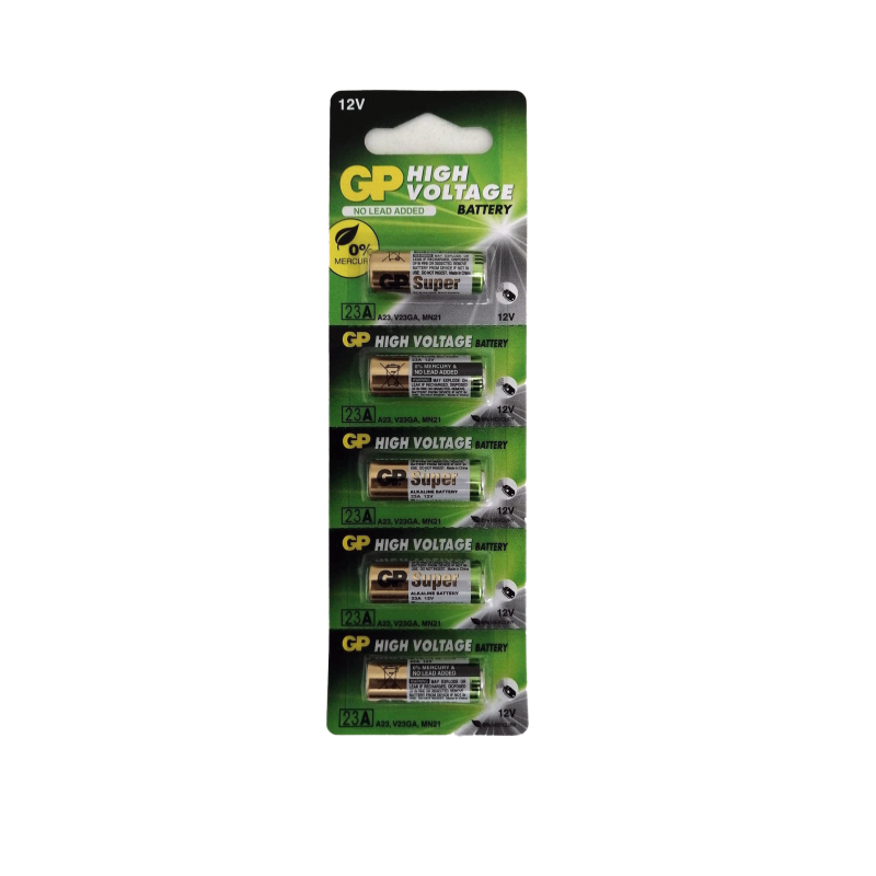 Lot de 5 Piles GP batteries high voltage 12V type GP23A