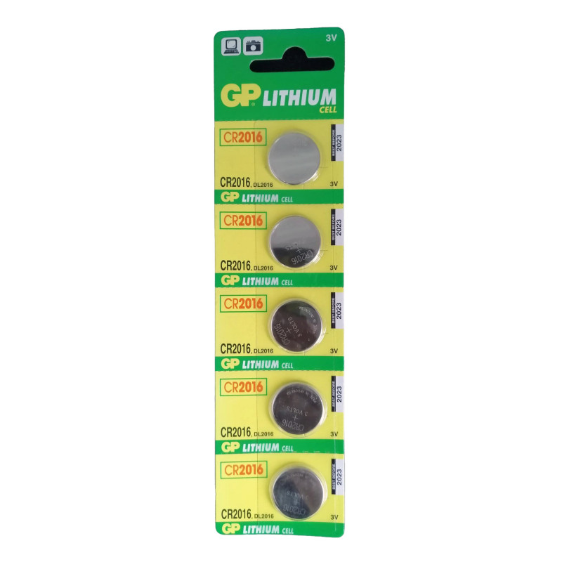 GP CR2032 pile bouton lithium 3 V (lot de 5)
