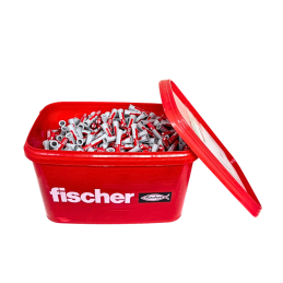 Seau de 720 Chevilles universelles DuoPower 10x50 Tous matériaux - Fischer