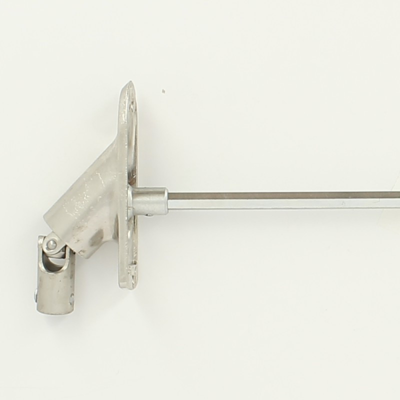 Sortie caisson 90° - Entrée femelle Ø12 - Sortie 6P7 - L 350mm - Platine alu chromé Sortie caisson 90° - Entrée femelle Ø12 - Sortie 6P7 - L 350mm - Platine alu chromé