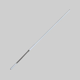 Manivelle Ø13 mm en acier gainé blanc avec bloqueur - L 1500 mm