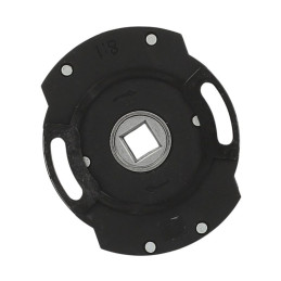 Treuil en plastique noir pour volet roulant – Entrée carré 8 mm – Sortie carré 10 mm femelle – Réduction 1/8