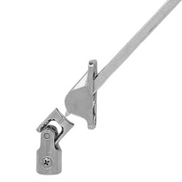 Sortie de caisson 50° - Entrée femelle Ø13 mm - Sortie carrée 8 mm - L 400 mm - Platine alu chromée