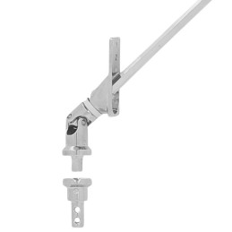 Sortie de caisson en kit aimanté 50° – Entrée pivot Ø9,9 mm – Sortie 6P7 – Longueur 320 mm – Platine aluminium chromé