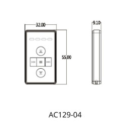 Schéma Mini télécommande AOK AC129-04